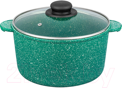 Кастрюля Elan Gallery Гармония вкуса / 120614 (изумруд) - фото