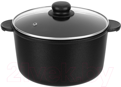 Кастрюля Elan Gallery Гармония вкуса / 120668 (черный оникс) - фото