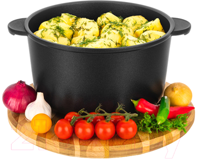 Кастрюля Elan Gallery Гармония вкуса / 120668 (черный оникс)