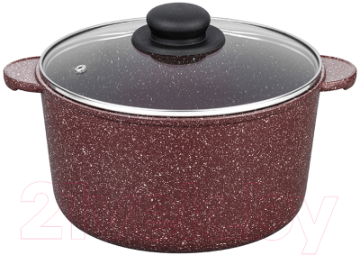 Кастрюля Elan Gallery Гармония вкуса / 120740 (рубин) - фото