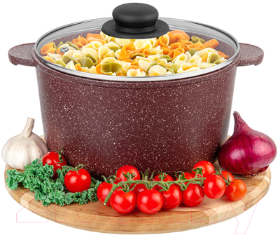 Кастрюля Elan Gallery Гармония вкуса / 120740 (рубин)