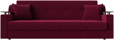 Диван Лига Диванов Сенатор книжка / 110370 (микровельвет бордовый)