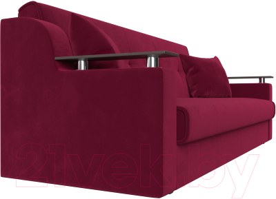 Диван Лига Диванов Сенатор книжка / 110370 (микровельвет бордовый)