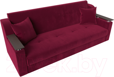 Диван Лига Диванов Сенатор книжка / 110370 (микровельвет бордовый)