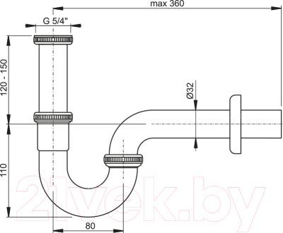Сифон Alcadrain A4320
