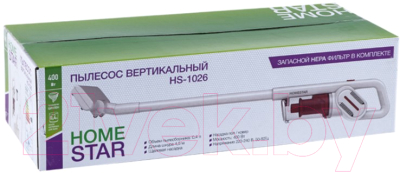 Вертикальный пылесос HomeStar HS-1026 / 105673