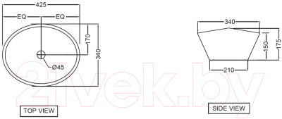 Умывальник Jaquar CNS-WHT-903