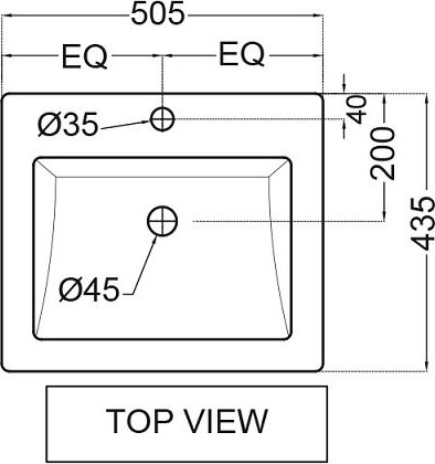 Умывальник Jaquar KUS-WHT-35601