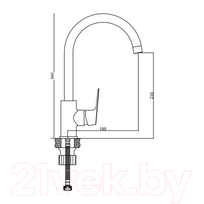 Смеситель Gross Aqua Dyno 3242285MB-B02