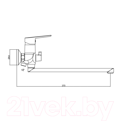 Смеситель Gross Aqua Dyno 7121285MB-35F