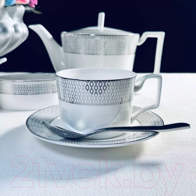 Набор для чая/кофе Lenardi Севилья серебро 145-556