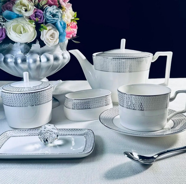 Чайный набор Lenardi Севилья серебро 145-553