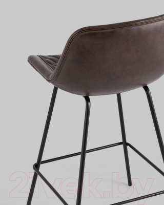 Стул барный Stool Group Деймон полубарный / AV 463-Pch-08(PP) (экокожа коричневый)
