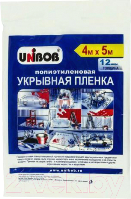 Пленка строительная Unibob 4х5м 12мкм / 33812.21 - фото