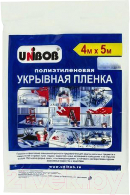 Пленка строительная Unibob 4х5м 8мкм / 40186.21 - фото