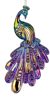 Елочная игрушка Erich Krause Decor. Павлин северное сияние / 58935 - фото