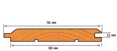 Вагонка Альфалес Штиль 12.5x96x3000