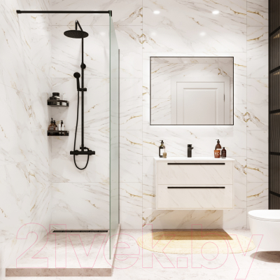 Душевая стенка Benetto BEN-602 BLM 100x200