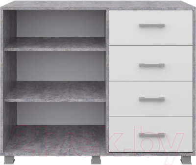 Тумба Аквилон №16 1160 (цемент светлый/белое сияние)