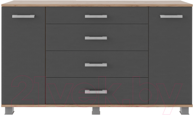 Тумба Аквилон №4 1300 (дуб ирландский/графит)