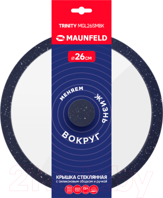 Крышка стеклянная Maunfeld Trinity MGL26SMBK