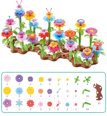 Конструктор Top Goods Цветочный сад 7104