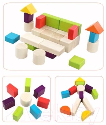 Конструктор Top Goods Цветные блоки OHYE-611