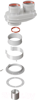 Адаптер для раздельного дымоудаления PROFline Моноблок VA80-80T-01 - фото