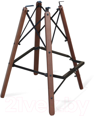 Стул барный Sheffilton SHT-ST35/S80 (латте/темный орех/черный муар)