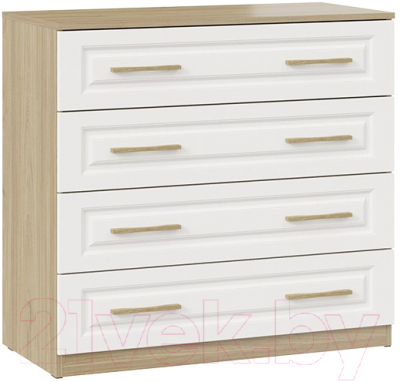 Комод ТриЯ Сэнди (вяз благородный/белый) - фото