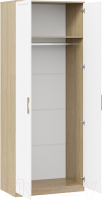 Шкаф ТриЯ Сэнди для одежды (вяз благородный/белый)