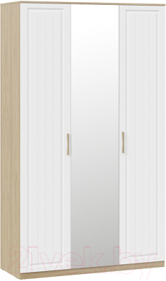 Шкаф ТриЯ Сэнди комбинированный (вяз благородный/белый) - фото