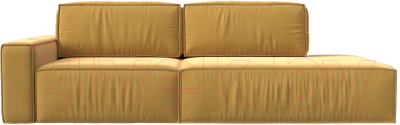 Диван Лига Диванов Прага Модерн левый / 116797L (микровельвет желтый)