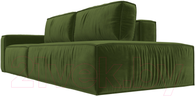 Диван Лига Диванов Прага Модерн левый / 116798L (микровельвет зеленый)