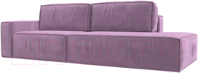 Диван Лига Диванов Прага Модерн левый / 116801L (микровельвет сиреневый) - фото