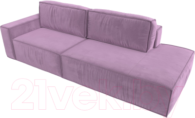 Диван Лига Диванов Прага Модерн левый / 116801L (микровельвет сиреневый)