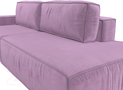Диван Лига Диванов Прага Модерн левый / 116801L (микровельвет сиреневый)
