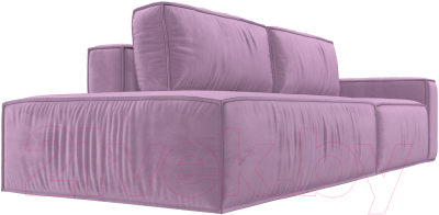 Диван Лига Диванов Прага Модерн правый / 116801 (микровельвет сиреневый)