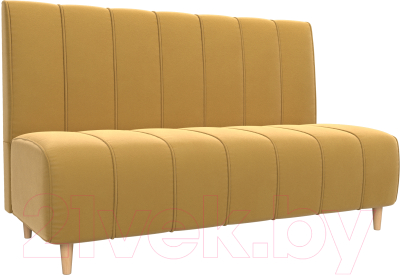 Скамья кухонная мягкая Лига Диванов Ральф / 110672 (микровельвет желтый) - фото