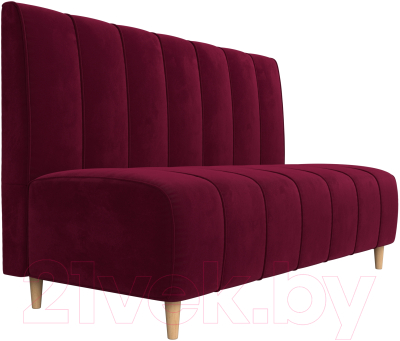 Скамья кухонная мягкая Лига Диванов Ральф / 110673 (микровельвет бордовый)