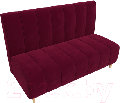 Скамья кухонная мягкая Лига Диванов Ральф / 110673 (микровельвет бордовый)
