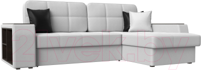 Диван угловой Лига Диванов Брюссель правый / 29395 (экокожа белый) - фото
