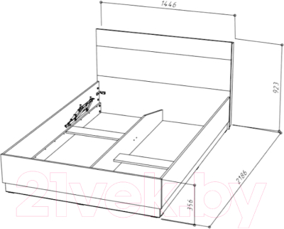 Каркас кровати НК Мебель Fresco 140x200 N / 72518543