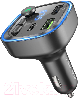 FM-модулятор Borofone BC48 + автомобильное ЗУ