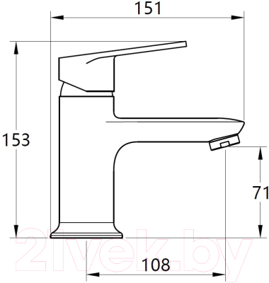 Смеситель Voda Drop DP26M