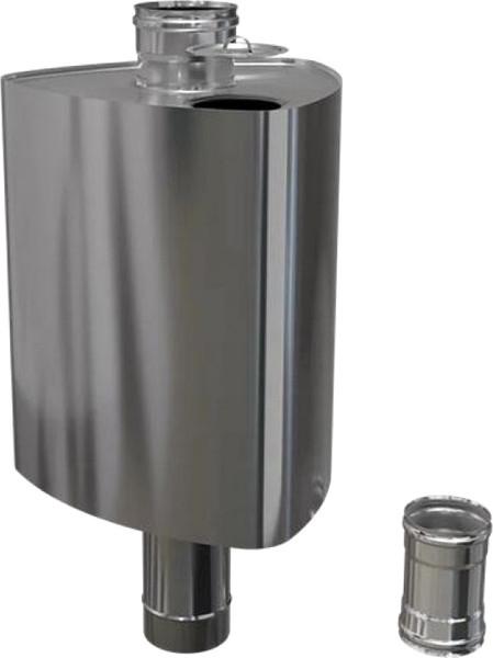 Бак на трубе Ferrum Каспий треугольный Ф115 (AISI 201/1.0) / f0724 - фото