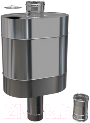 Бак на трубе Ferrum Таймыр эллиптический Ф115 (AISI 201/1.0) / f0723 - фото