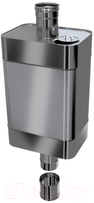 Бак на трубе Ferrum Эльтон прямоугольный Ф115 (AISI 201/1.0) / f0726 - фото