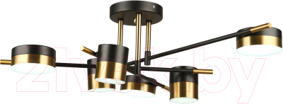 Потолочный светильник Mirastyle SX-N-4544/6 BK+GD - фото