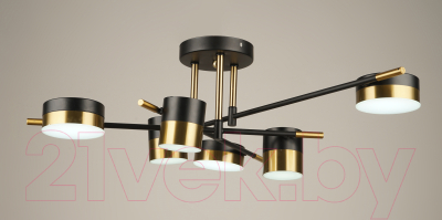 Потолочный светильник Mirastyle SX-N-4544/6 BK+GD